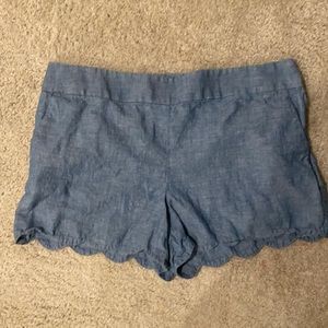 Loft chambray shorts size 10